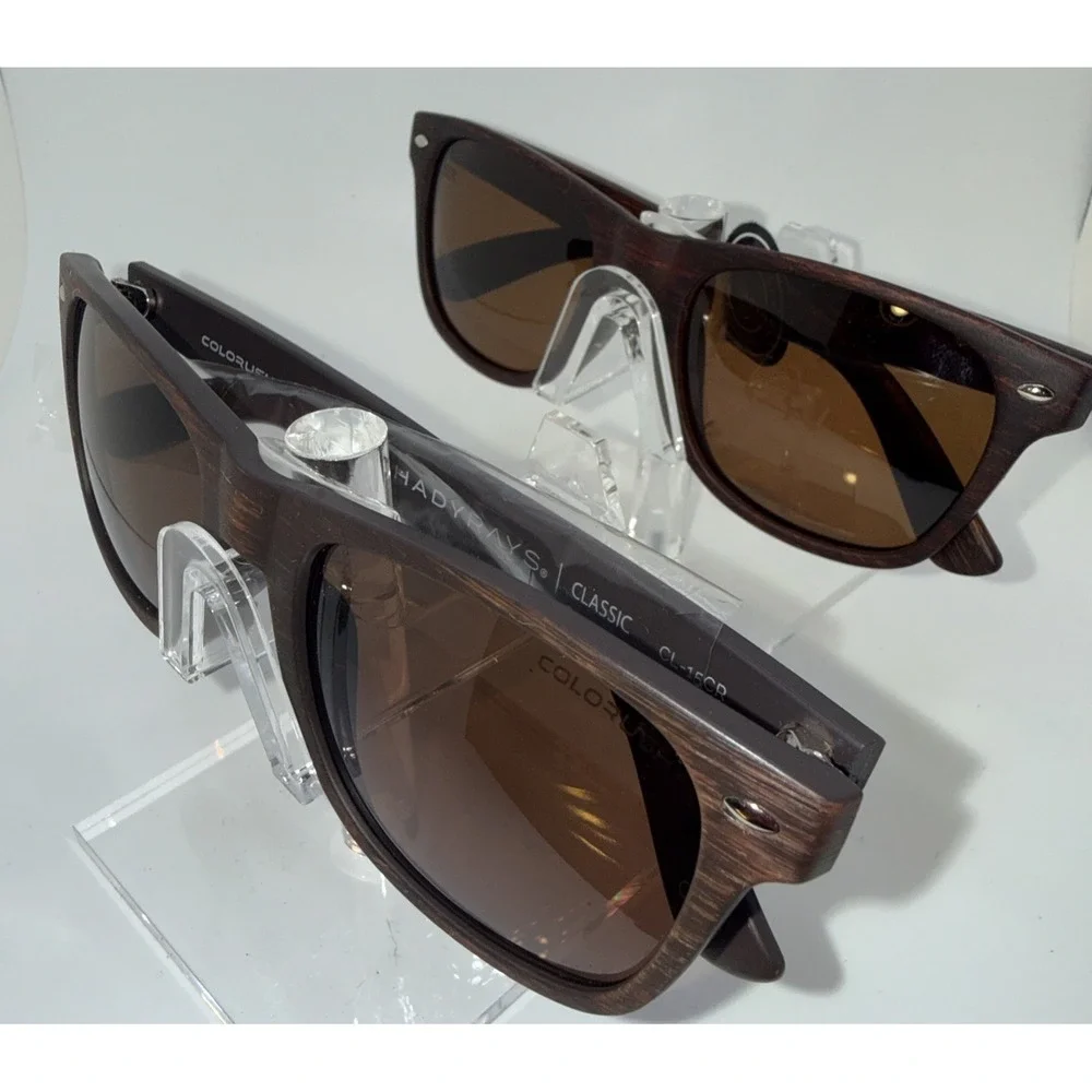 2 New pairs Shady Rays CL-15 Classic Timber - Sunglasses Polarized UV400 Protect
